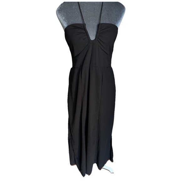 Maxi Dress M Romantic Whimsigoth Boho Dark Fairy Grunge Witchy Convertible Flowy - Picture 11 of 15